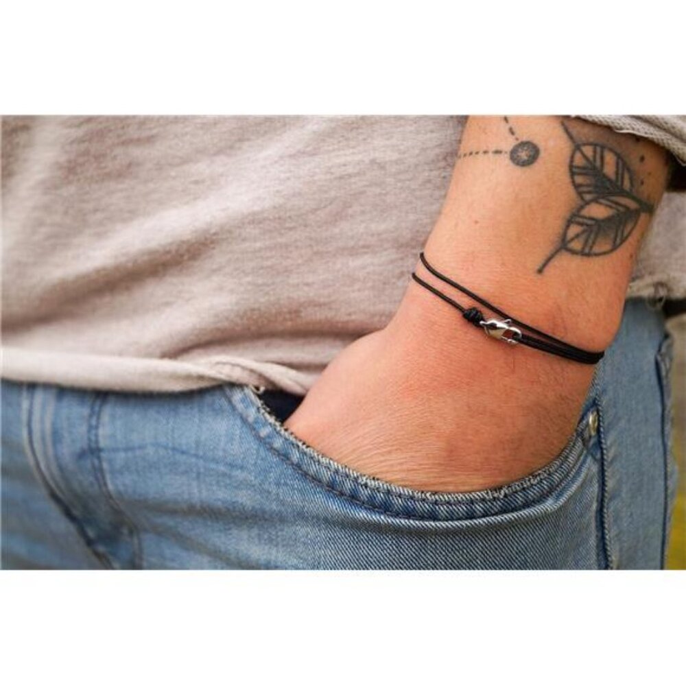 Adjustable Wrap Surfer Bracelet Men - Thin String… - image 2